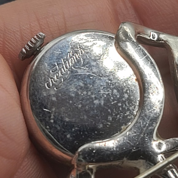 Vintage Gotham Watch Brooch Rhinestone Faux Pearl READ - Picture 13 of 16